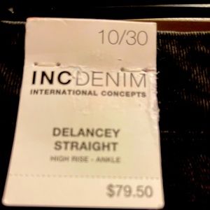 Delancey straight high rise jeans